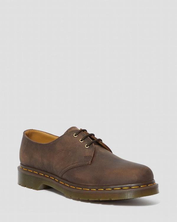 Dr Martens Dámské Polobotky 1461 Crazy Horse Hnědé, CZ-875490